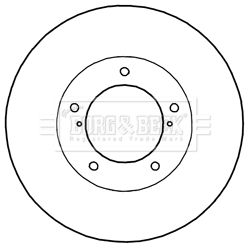 BORG & BECK Тормозной диск BBD6003S